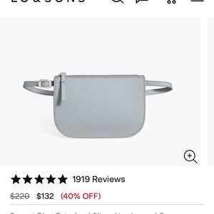 Lo and Sons desert blue Waverly 2 belt bag